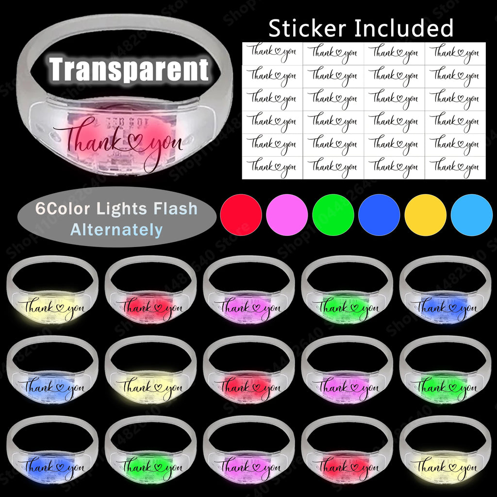Pulseras LED Activadas por Música