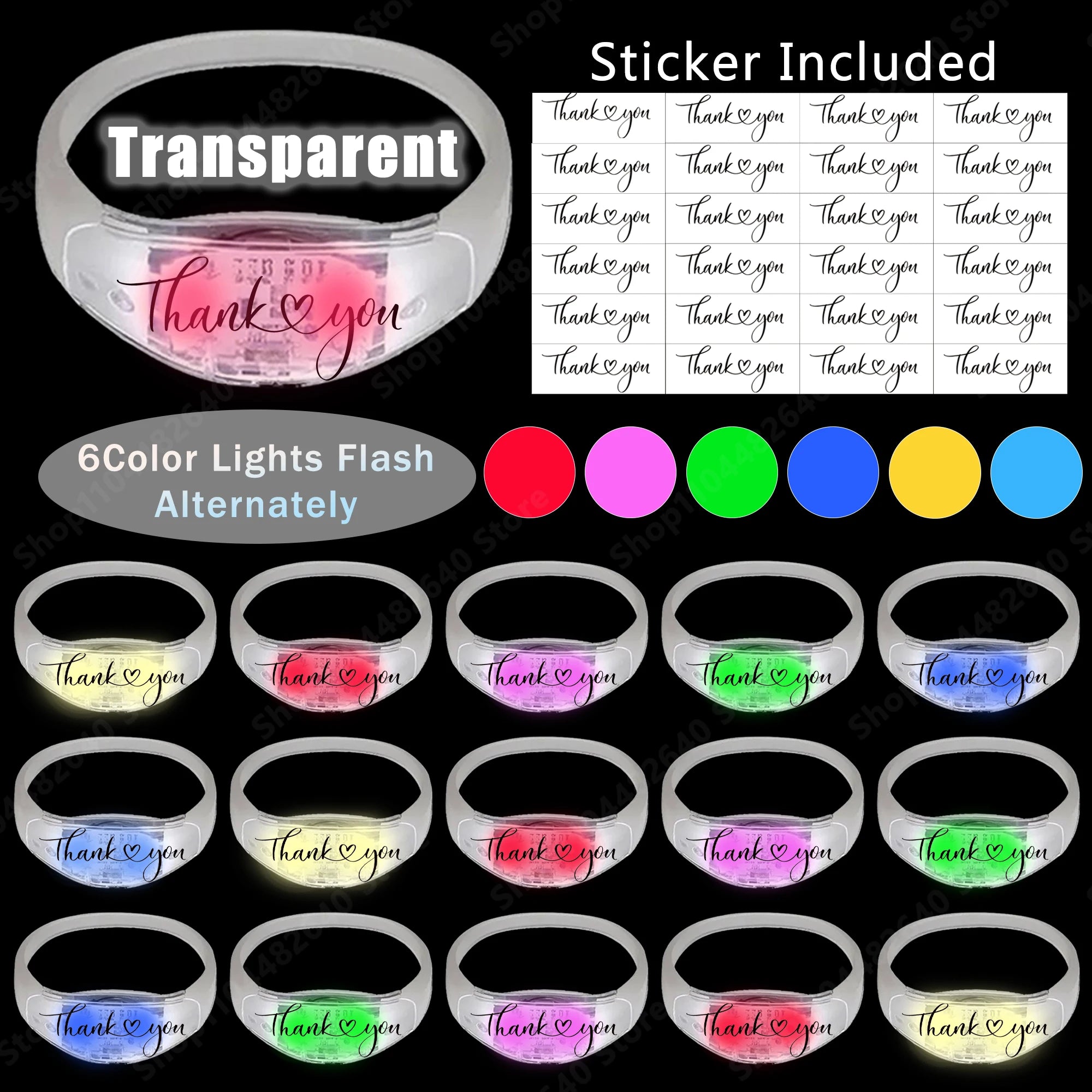 Pulseras LED Activadas por Música