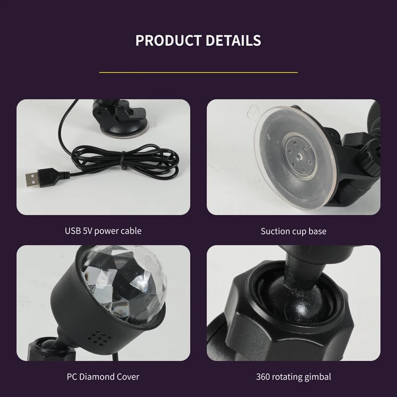 Detalle del proyector LED RGB