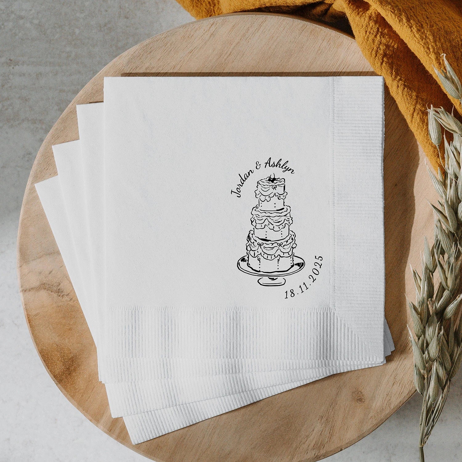 Servilletas de Cóctel Personalizadas Pack de 50