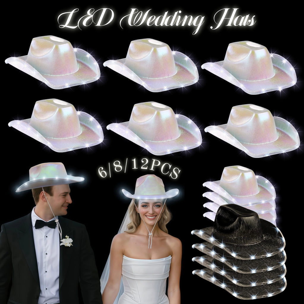 Sombrero de Vaquero LED Brillante