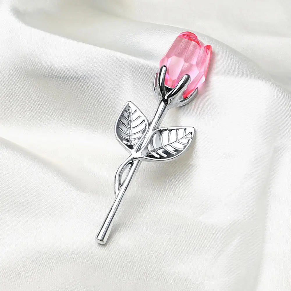 Rosa de Cristal Decorativa con Caja de Regalo