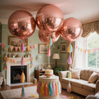 Globos Redondos 4D Rojos para Fiestas 4 o 10 Piezas