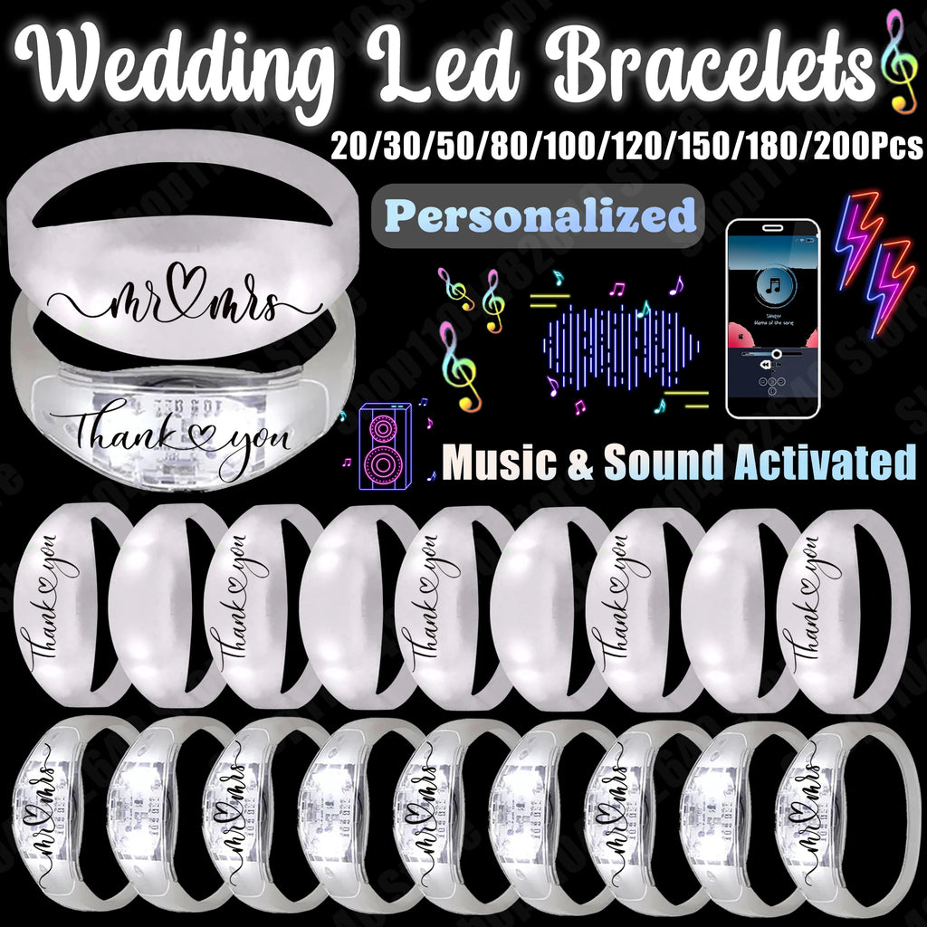 Pulseras LED Activadas por Música