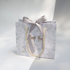 Bolsas de Regalo Mármol Gris para Bodas y Eventos