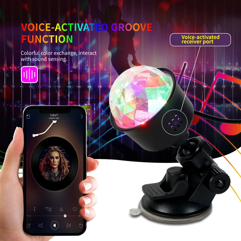 Set de varias luces disco LED