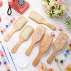 Kit DIY de cepillos de madera con rotuladores multicolor, para pintar y personalizar tus propios cepillos, regalo creativo para fiestas y manualidades.