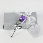 Rosa de Cristal Decorativa con Caja de Regalo