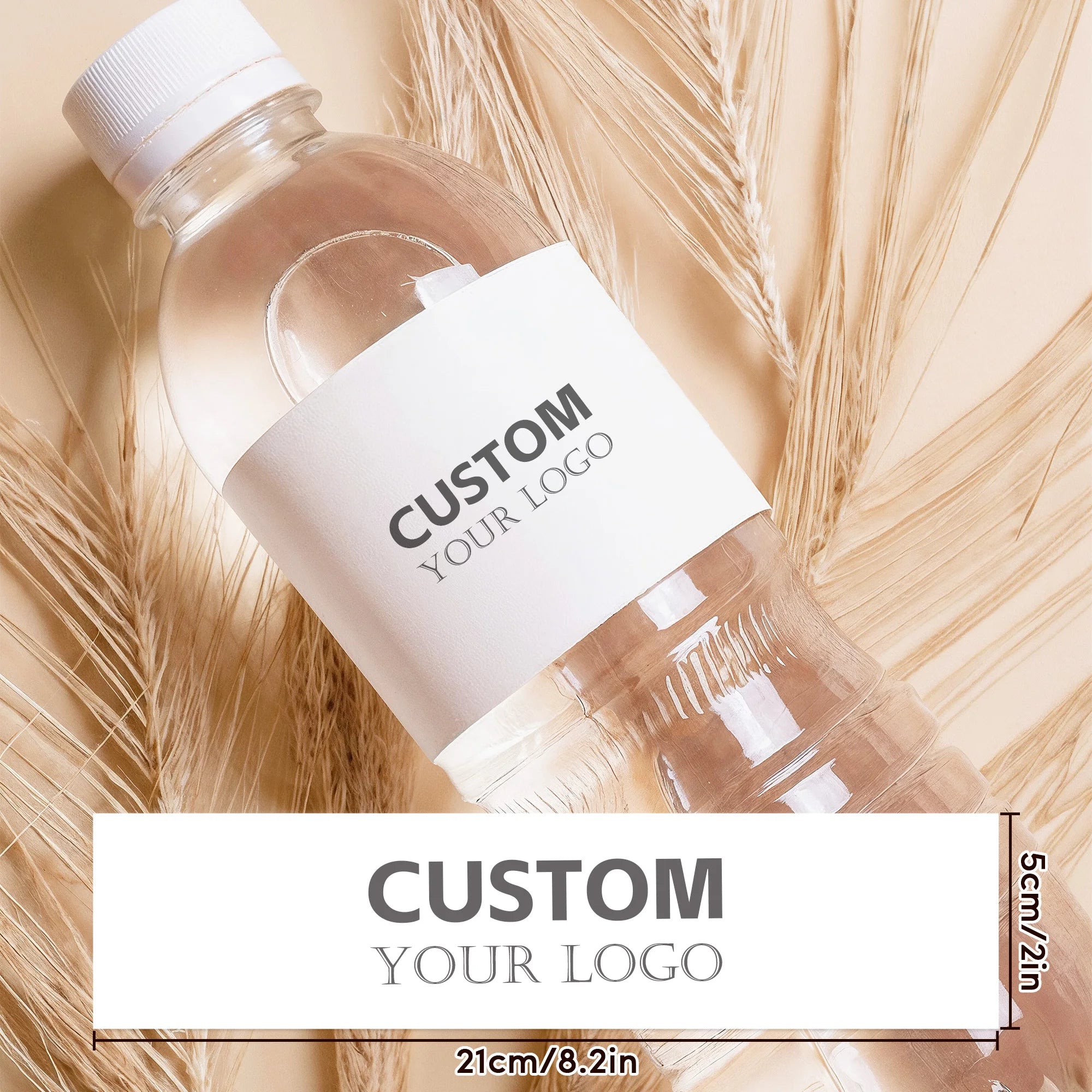 Etiqueta personalizada para botella de agua con foto y nombre, ideal para boda, despedida de soltera, fiesta de bienvenida o celebración especial.