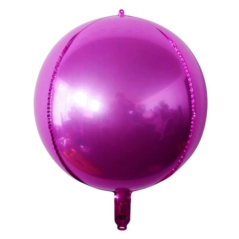 Globos Redondos 4D Rojos para Fiestas 4 o 10 Piezas