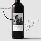 Etiquetas de vino con foto