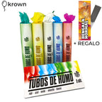 Caja completa de botes de humo con el regalo incluido