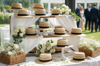 Sombreros Panamá de Ala Corta para Bodas – Pack 6 a 36
